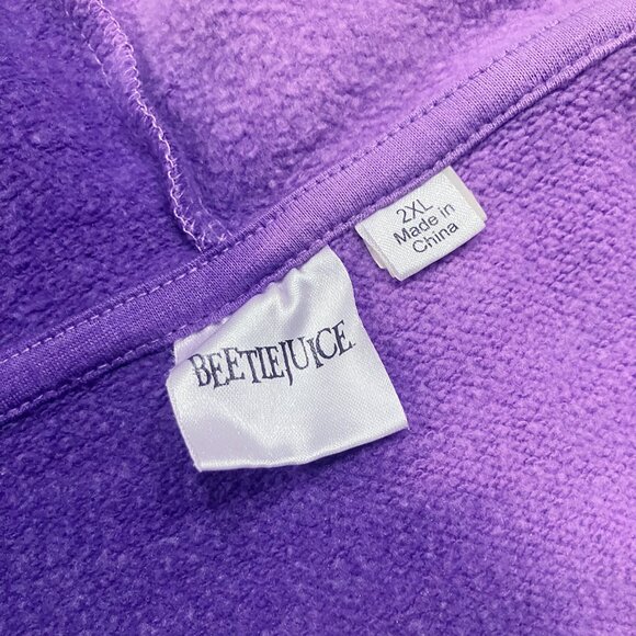 LIKE NEW! Beetlejuice Purple Ombré Hoodie - 2XL - Picture 4 of 4